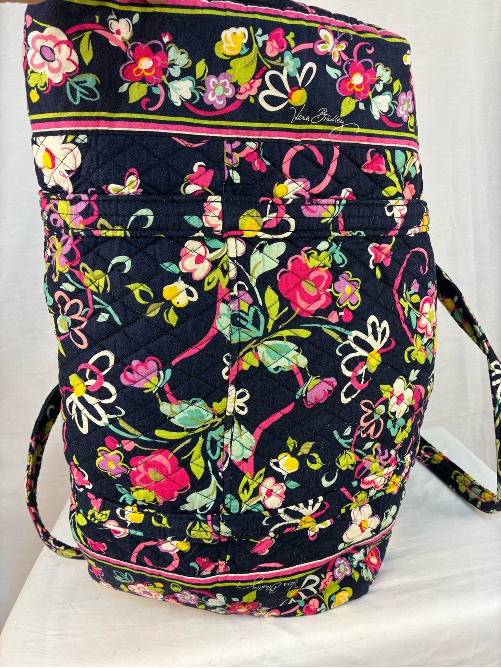 Vera Bradley Large Weekender in Ribbons Print Retired - Picture 6 of 10